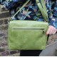 Louisa Satchel Apple Green Messenger Bag